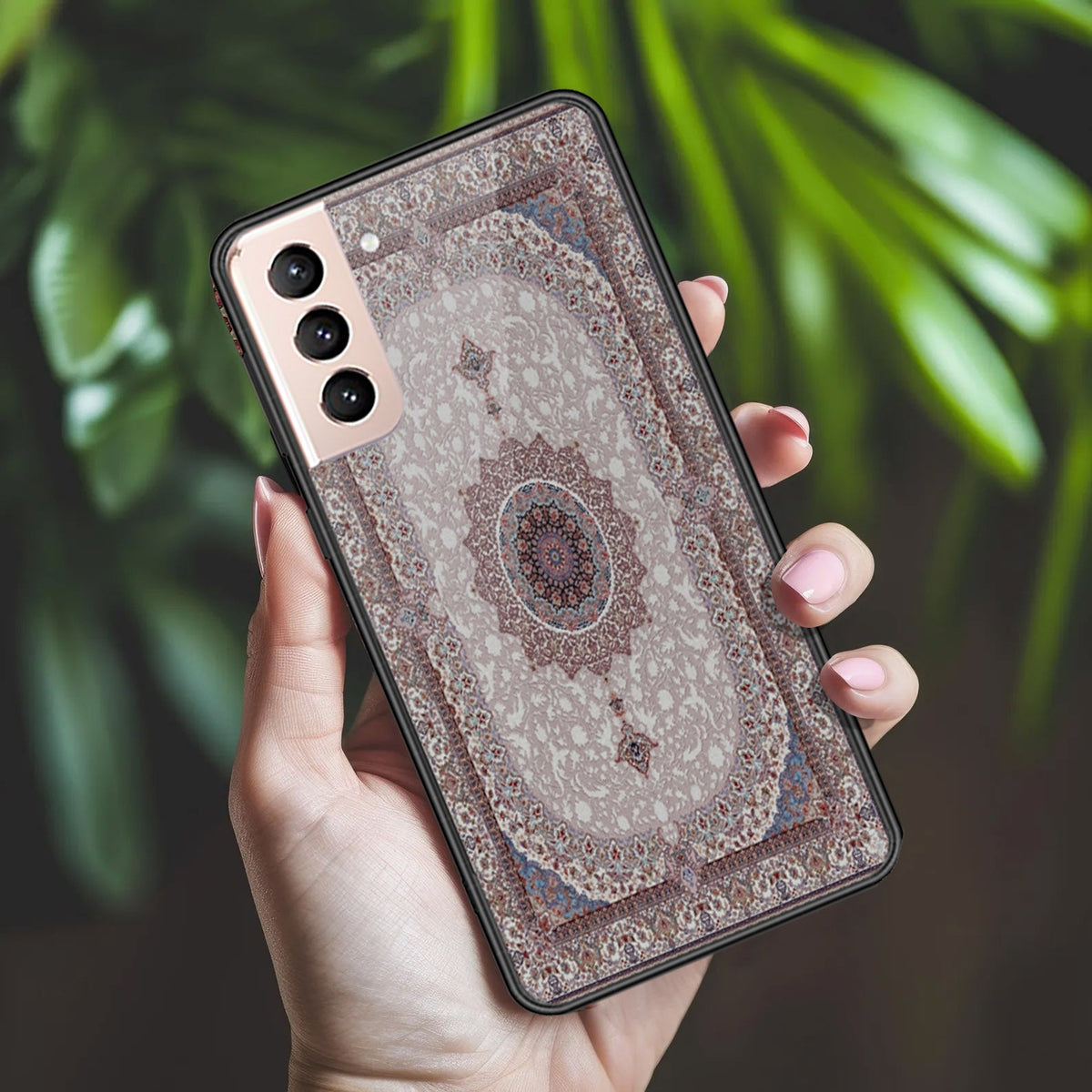 Samsung Galaxy S21 5G Cover - ONation Persian Rugs Series 2 - HQ Ultra Shine Premium Infinity Glass Soft Silicon Borders Case (Fast Delivery)