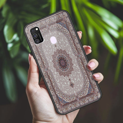Samsung Galaxy M21 Cover - ONation Persian Rugs Series 2 - HQ Ultra Shine Premium Infinity Glass Soft Silicon Borders Case