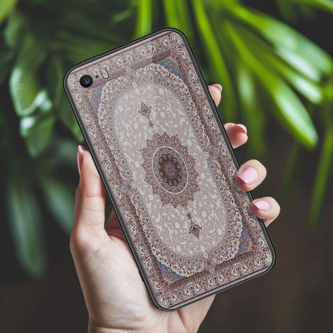 iPhone SE / 5s / 5 - ONation Persian Rugs Series 2 - HQ Ultra Shine Premium Infinity Glass Soft Silicon Borders Case
