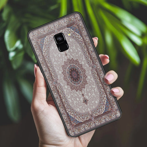 Samsung Galaxy A8 2018 Cover - ONation Persian Rugs Series 2 - HQ Ultra Shine Premium Infinity Glass Soft Silicon Borders Case
