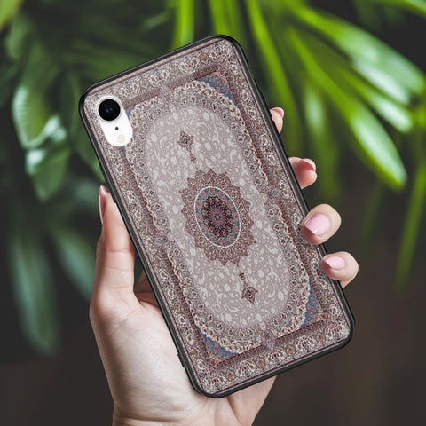 iPhone XR - ONation Persian Rugs Series 2 - HQ Ultra Shine Premium Infinity Glass Soft Silicon Borders Case