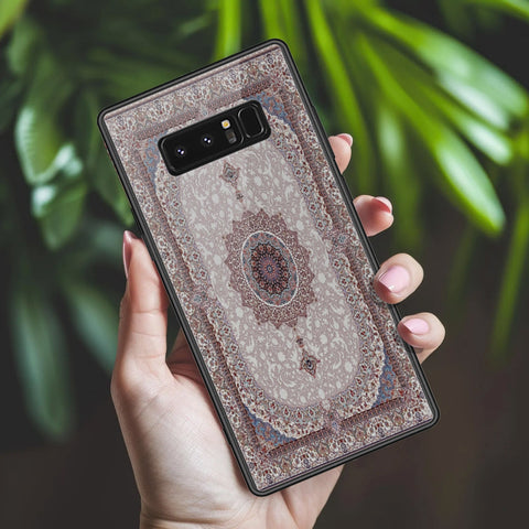 Samsung Galaxy Note 8 Cover - ONation Persian Rugs Series 2 - HQ Ultra Shine Premium Infinity Glass Soft Silicon Borders Case