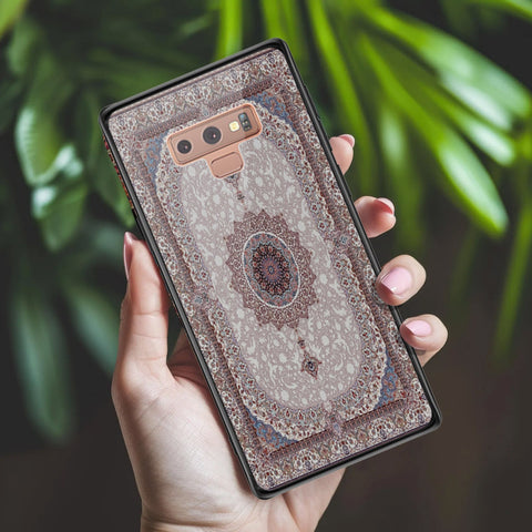 Samsung Galaxy Note 9 Cover - ONation Persian Rugs Series 2 - HQ Ultra Shine Premium Infinity Glass Soft Silicon Borders Case