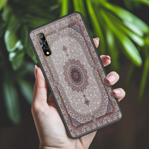 Vivo S1 Cover - ONation Persian Rugs Series 2 - HQ Ultra Shine Premium Infinity Glass Soft Silicon Borders Case