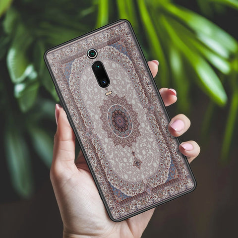 Xiaomi Mi 9T Cover - ONation Persian Rugs Series 2 - HQ Ultra Shine Premium Infinity Glass Soft Silicon Borders Case