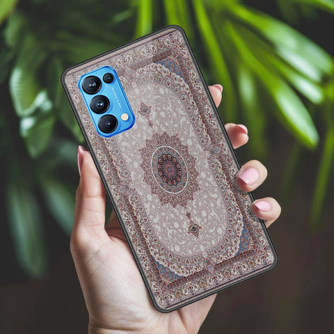 Oppo Reno 5 Pro 5G Cover - ONation Persian Rugs Series 2 - HQ Ultra Shine Premium Infinity Glass Soft Silicon Borders Case