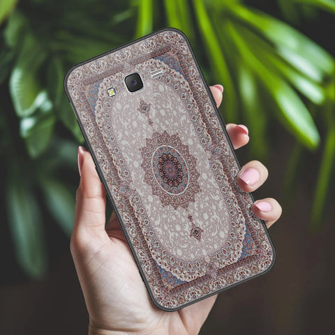 Samsung Galaxy J7 2015 Cover - ONation Persian Rugs Series 2 - HQ Ultra Shine Premium Infinity Glass Soft Silicon Borders Case