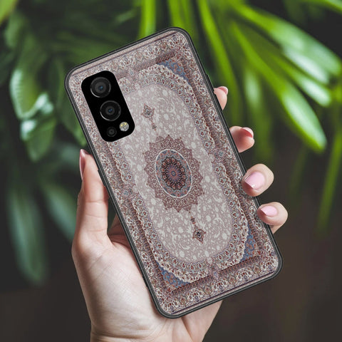 OnePlus Nord 2 Cover - ONation Persian Rugs Series 2 - HQ Ultra Shine Premium Infinity Glass Soft Silicon Borders Case