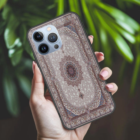 iPhone 13 Pro Cover - ONation Persian Rugs Series 2 - HQ Ultra Shine Premium Infinity Glass Soft Silicon Borders Case