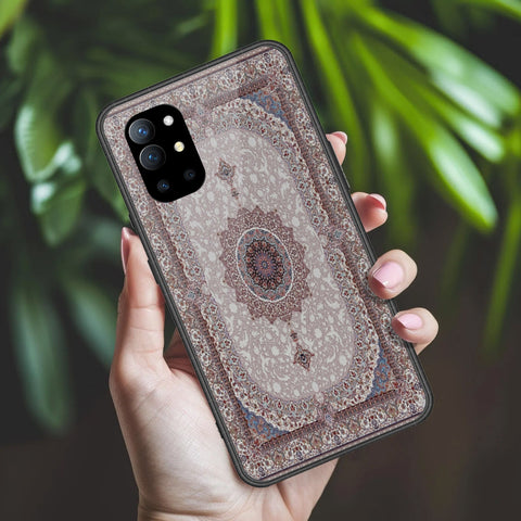 OnePlus 9R Cover - ONation Persian Rugs Series 2 - HQ Ultra Shine Premium Infinity Glass Soft Silicon Borders Case