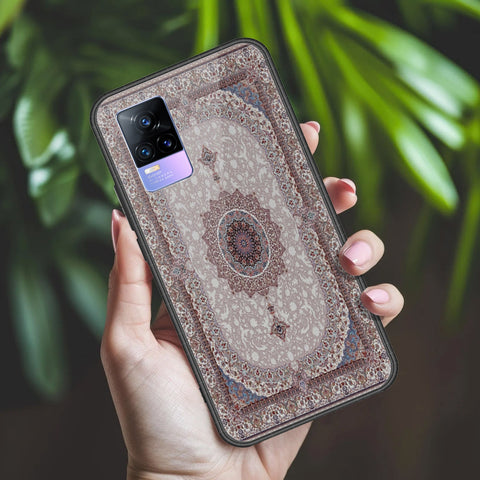Vivo Y73 Cover - ONation Persian Rugs Series 2 - HQ Ultra Shine Premium Infinity Glass Soft Silicon Borders Case