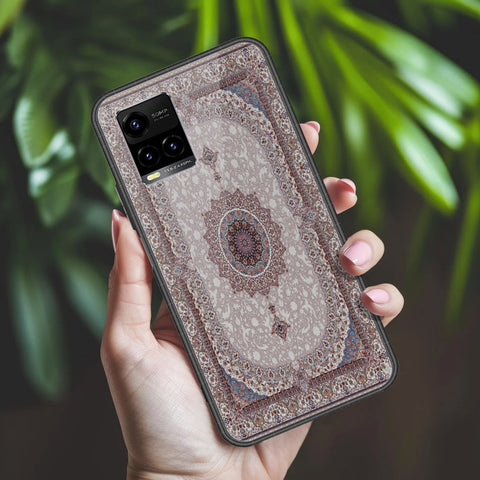 Vivo Y33s Cover - ONation Persian Rugs Series 2 - HQ Ultra Shine Premium Infinity Glass Soft Silicon Borders Case