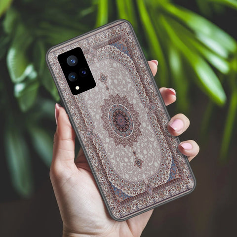 Vivo V21 5G Cover - ONation Persian Rugs Series 2 - HQ Ultra Shine Premium Infinity Glass Soft Silicon Borders Case
