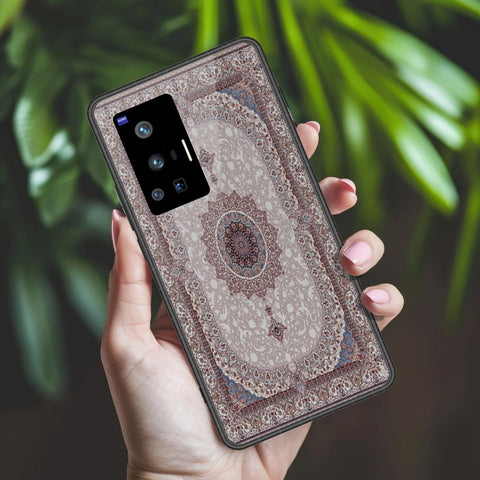 Vivo X70 Pro Cover - ONation Persian Rugs Series 2 - HQ Ultra Shine Premium Infinity Glass Soft Silicon Borders Case