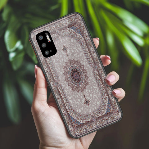 Xiaomi Redmi Note 10 5G Cover - ONation Persian Rugs Series 2 - HQ Ultra Shine Premium Infinity Glass Soft Silicon Borders Case
