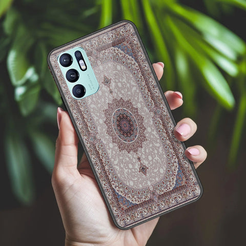 Oppo Reno 6 Cover - ONation Persian Rugs Series 2 - HQ Ultra Shine Premium Infinity Glass Soft Silicon Borders Case