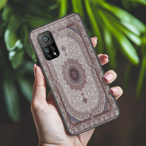 Xiaomi Mi 10T Cover - ONation Persian Rugs Series 2 - HQ Ultra Shine Premium Infinity Glass Soft Silicon Borders Case