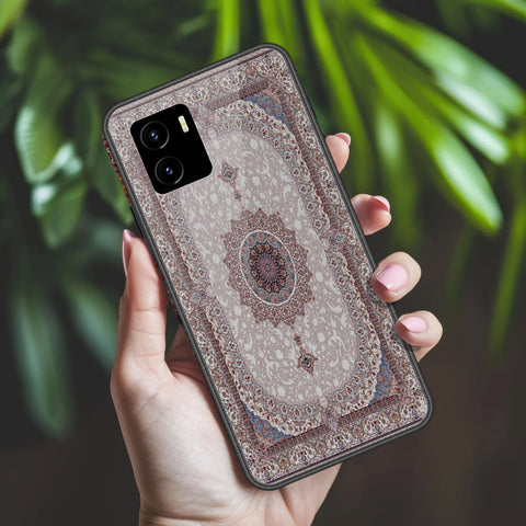 Vivo Y15a Cover - ONation Persian Rugs Series 2 - HQ Ultra Shine Premium Infinity Glass Soft Silicon Borders Case