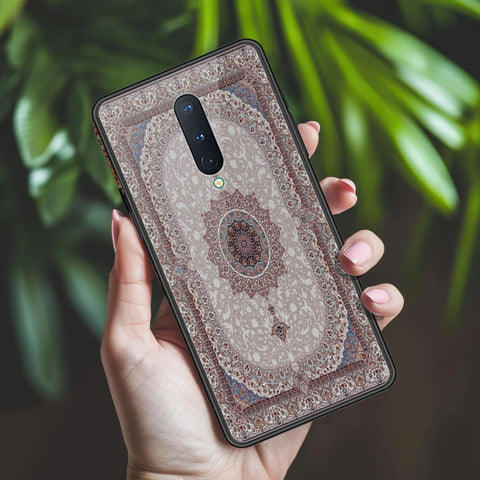 OnePlus 8 Cover - ONation Persian Rugs Series 2 - HQ Ultra Shine Premium Infinity Glass Soft Silicon Borders Case