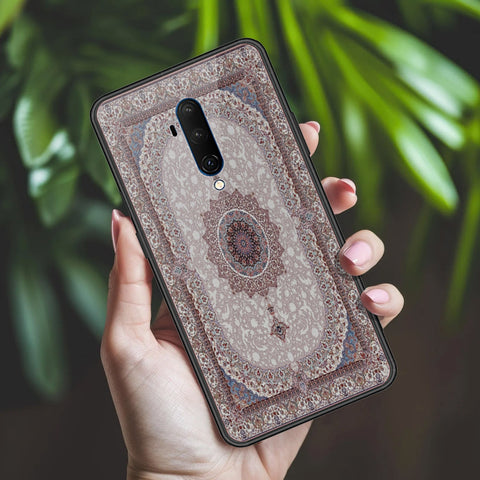 OnePlus 7T Pro Cover - ONation Persian Rugs Series 2 - HQ Ultra Shine Premium Infinity Glass Soft Silicon Borders Case