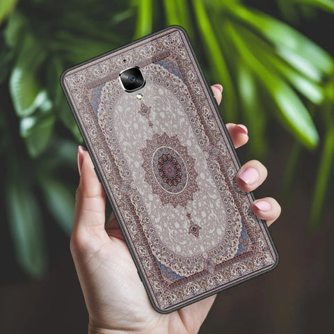 Oneplus 3 Cover - ONation Persian Rugs Series 2 - HQ Ultra Shine Premium Infinity Glass Soft Silicon Borders Case