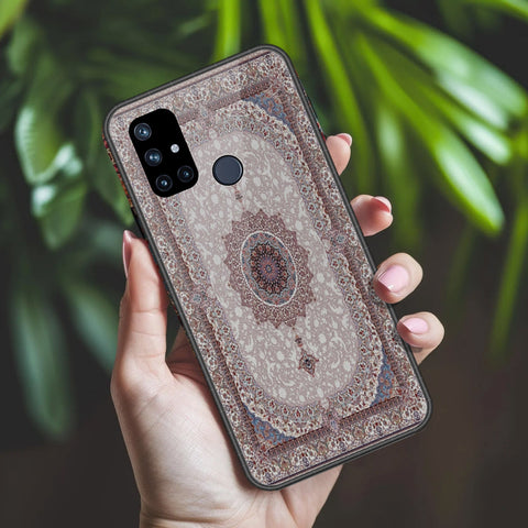 OnePlus Nord N10 Cover - ONation Persian Rugs Series 2 - HQ Ultra Shine Premium Infinity Glass Soft Silicon Borders Case