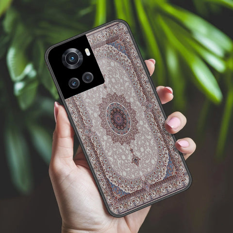 OnePlus 10R Cover - ONation Persian Rugs Series 2 - HQ Ultra Shine Premium Infinity Glass Soft Silicon Borders Case