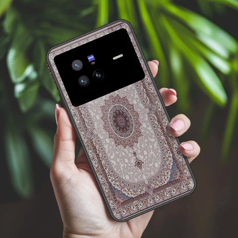 Vivo X80 Cover - ONation Persian Rugs Series 2 - HQ Ultra Shine Premium Infinity Glass Soft Silicon Borders Case