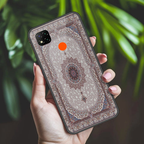 Xiaomi Redmi 9C Cover - ONation Persian Rugs Series 2 - HQ Ultra Shine Premium Infinity Glass Soft Silicon Borders Case