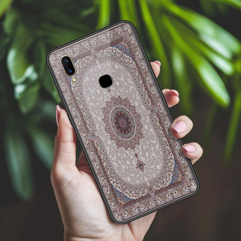 Vivo V11 Cover - ONation Persian Rugs Series 2 - HQ Ultra Shine Premium Infinity Glass Soft Silicon Borders Case