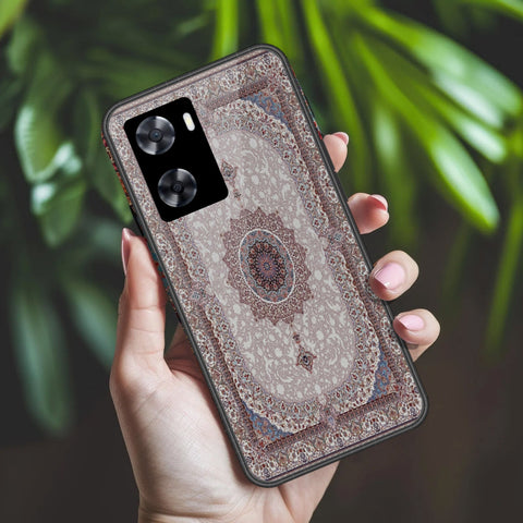 Oppo A77s Cover - ONation Persian Rugs Series 2 - HQ Ultra Shine Premium Infinity Glass Soft Silicon Borders Case