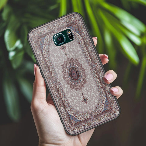 Samsung Galaxy S6 Edge Cover - ONation Persian Rugs Series 2 - HQ Ultra Shine Premium Infinity Glass Soft Silicon Borders Case