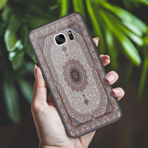 Samsung Galaxy S7 Edge Cover - ONation Persian Rugs Series 2 - HQ Ultra Shine Premium Infinity Glass Soft Silicon Borders Case