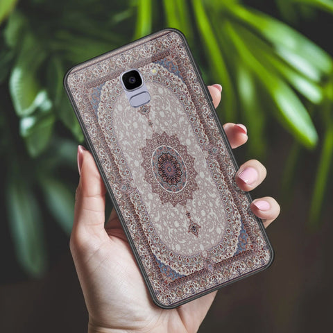 Samsung Galaxy J6 Cover - ONation Persian Rugs Series 2 - HQ Ultra Shine Premium Infinity Glass Soft Silicon Borders Case
