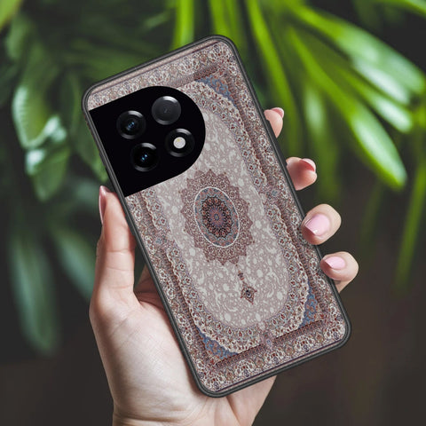 OnePlus Ace 2 Cover - ONation Persian Rugs Series 2 - HQ Ultra Shine Premium Infinity Glass Soft Silicon Borders Case