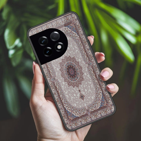 OnePlus 11 Cover - ONation Persian Rugs Series 2 - HQ Ultra Shine Premium Infinity Glass Soft Silicon Borders Case
