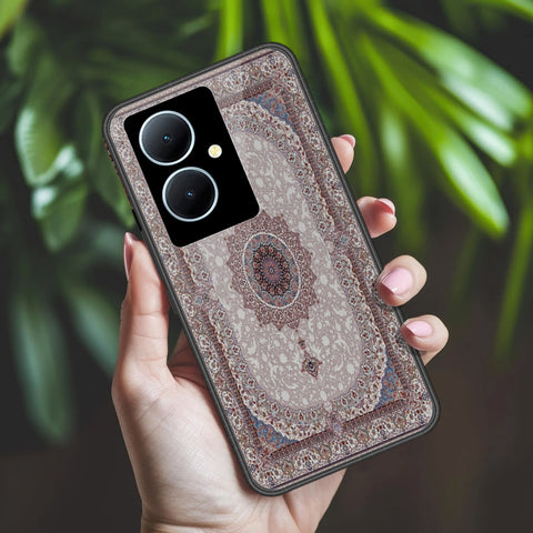 Vivo V29 Lite Cover - ONation Persian Rugs Series 2 - HQ Ultra Shine Premium Infinity Glass Soft Silicon Borders Case