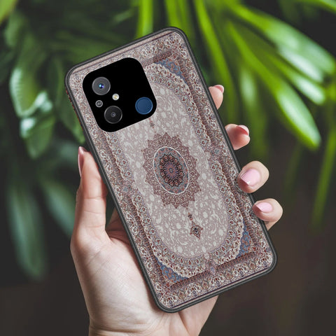 Xiaomi Redmi 12C Cover - ONation Persian Rugs Series 2 - HQ Ultra Shine Premium Infinity Glass Soft Silicon Borders Case