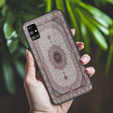 Samsung Galaxy M31s Cover - ONation Persian Rugs Series 2 - HQ Ultra Shine Premium Infinity Glass Soft Silicon Borders Case