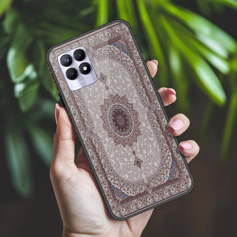 Realme 8i Cover - ONation Persian Rugs Series 2 - HQ Ultra Shine Premium Infinity Glass Soft Silicon Borders Case