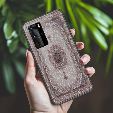Huawei P40 Pro Cover - ONation Persian Rugs Series 2 - HQ Ultra Shine Premium Infinity Glass Soft Silicon Borders Case