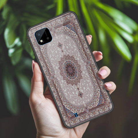Realme Narzo 50i Cover - ONation Persian Rugs Series 2 - HQ Ultra Shine Premium Infinity Glass Soft Silicon Borders Case
