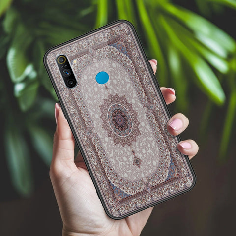 Realme 5i Cover - ONation Persian Rugs Series 2 - HQ Ultra Shine Premium Infinity Glass Soft Silicon Borders Case