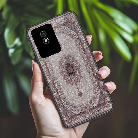 Vivo Y02 Cover - ONation Persian Rugs Series 2 - HQ Ultra Shine Premium Infinity Glass Soft Silicon Borders Case