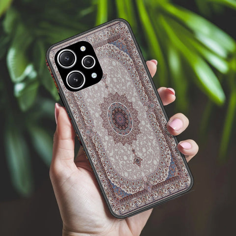 Xiaomi Redmi 12 Cover - ONation Persian Rugs Series 2 - HQ Ultra Shine Premium Infinity Glass Soft Silicon Borders Case