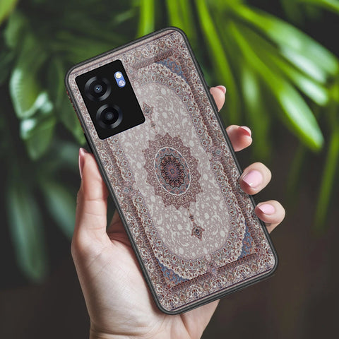 Oppo A56s Cover - ONation Persian Rugs Series 2 - HQ Ultra Shine Premium Infinity Glass Soft Silicon Borders Case