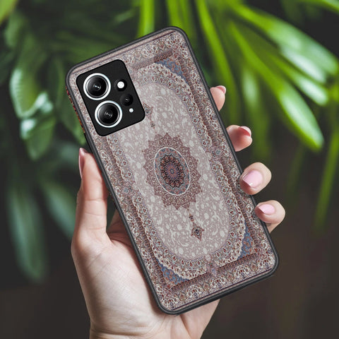 Xiaomi Redmi Note 12 4G Cover - ONation Persian Rugs Series 2 - HQ Ultra Shine Premium Infinity Glass Soft Silicon Borders Case