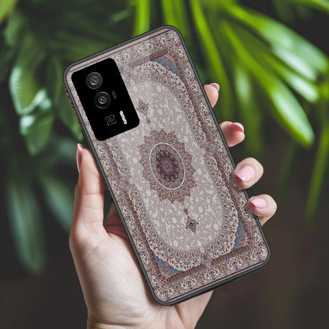 Xiaomi Poco F5 Pro Cover - ONation Persian Rugs Series 2 - HQ Ultra Shine Premium Infinity Glass Soft Silicon Borders Case