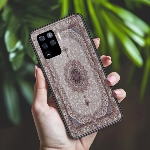 Oppo A94 Cover - ONation Persian Rugs Series 2 - HQ Ultra Shine Premium Infinity Glass Soft Silicon Borders Case