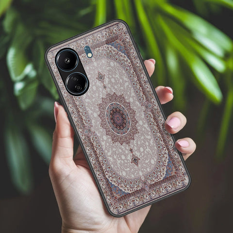 Xiaomi Poco C65 Cover - ONation Persian Rugs Series 2 - HQ Ultra Shine Premium Infinity Glass Soft Silicon Borders Case
